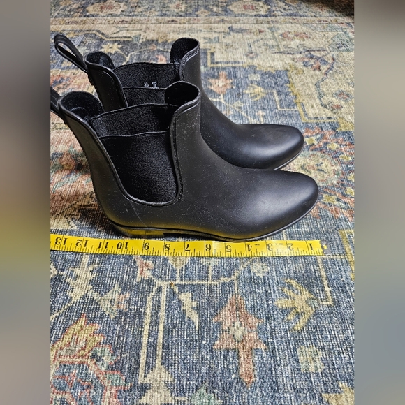 Sam Edelman Black Chelsea Rain Boot Women's Size 10M - Picture 2 of 9